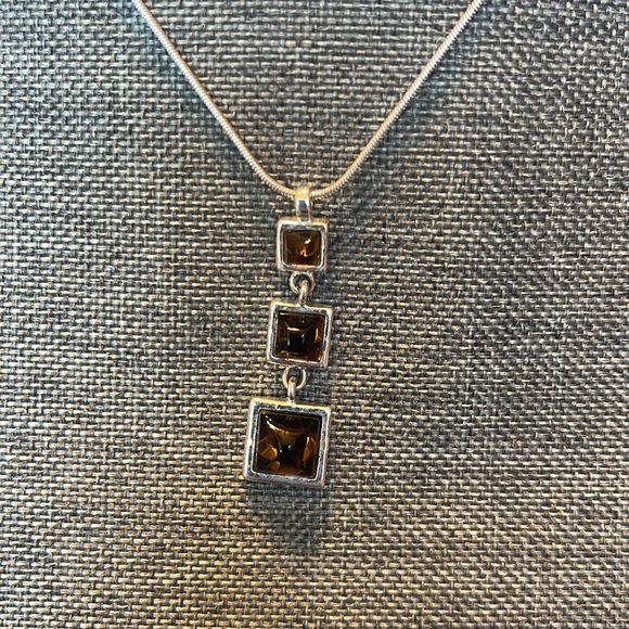 Stacked Square Pendant Necklace - Picture 3 of 5